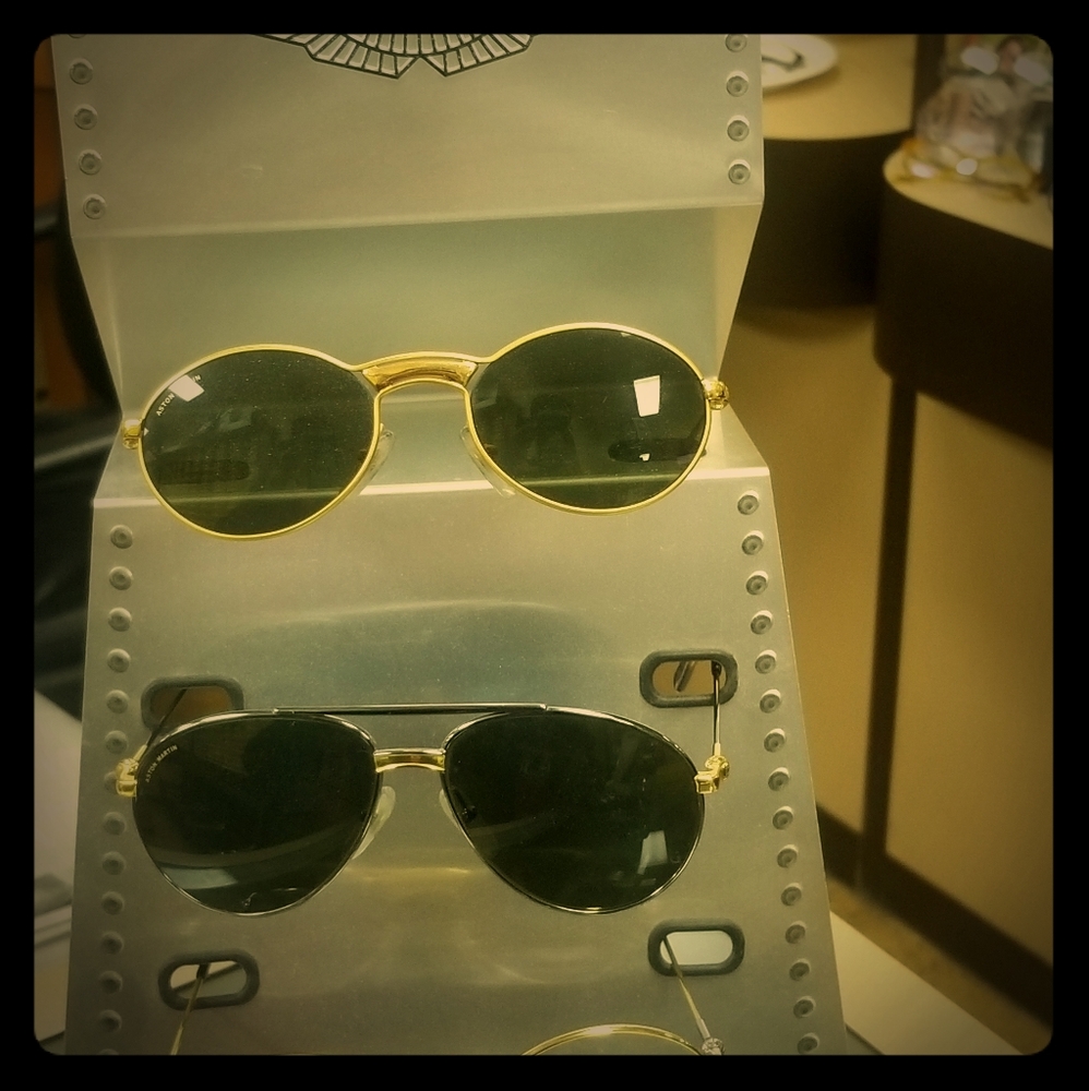 Ashton Martin vintage and modern sunglasses